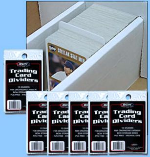 bcw storage box dividers trad card size 60 count