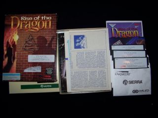 PC IBM Tandy Rise of The Dragon 1990 RPG 100 Game 5 25 Floppy MS Dos