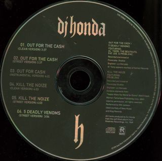 DJ Honda Out for The Cash Beatnuts 1996 Relativity Promo CD Single