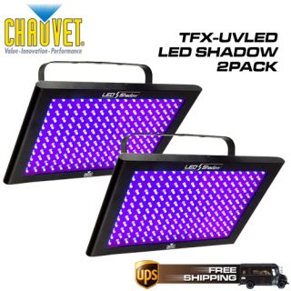 Chauvet LED Shadow TFX Uvled Blacklight UV Panel 2 Pack