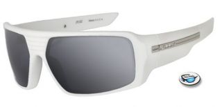 New Fox The Study Sunglasses by Oakley Polished White Grey Lens