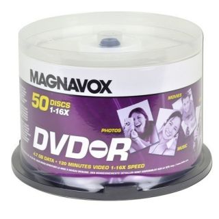   DM4M6B50F 17 16x 120 Minute 4 7GB DVD R Media 50 Piece Spindle