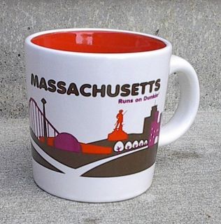 DUNKIN DONUTS,Massachusetts, DESTINATIONS COFFEE CUP MUG,NEW IN BOX