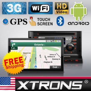TD718A 7 Car Stereo DVD Player Android Tablet GPS Double DIN 3G WiFi