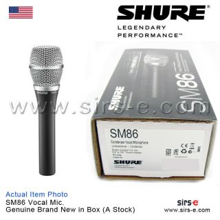 Shure New Genuine SM86 Condenser Cable Professional Microphone   Low