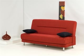 Microfiber Storage Sleeper Sofa Bed Futon Couch Dorm