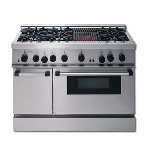  Gas Range Model PRG486GLUS 6 Burner with Double Ovens and Grill