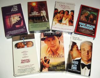 Lot of 7 VHS Video Movies Romantic Drama 1980 1990S
