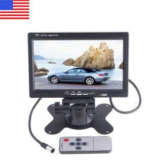  LCD Car Rear View Headrest Monitor DVD VCR Monitor US Shipping
