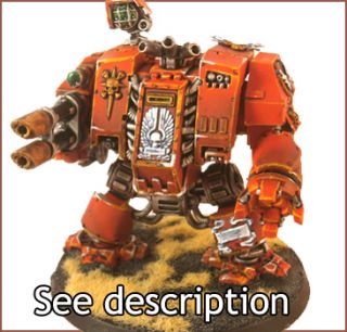 Pro Painted Warhammer 40K Space Marine Blood Angel Dreadnought