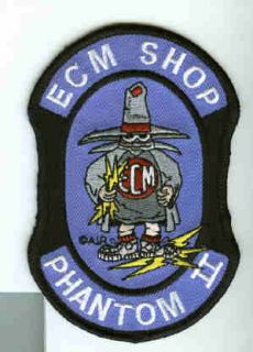 McDonnell Douglas F 4 Phantom ECM Shop USAF Fighter Squadron Patch
