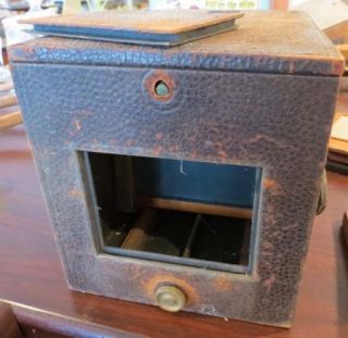 1880s Antique Camera Box with Several Plate Holders