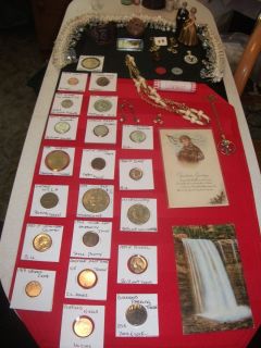 NO JUNK DRAWER IKE DOLAR COIN LOT TOKENS WILTON TOPPER 925 SILVER GOLD