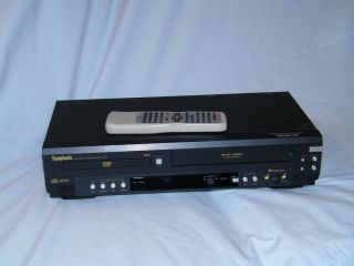   WF803 DVD VHS VCR Dual Deck Combo Player w Remote 4Head Hi Fi VCR