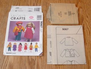 18 American Girl GOTZ Doll Clothes Sewing Pattern OOP