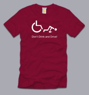 Dont Drink and Drive T Shirt Small Funny Handicap Humor Shirt Drunk