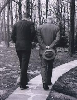 John F Kennedy & Dwight D. Eisenhower Presidents Photo REDUCED