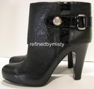  Leather Ankle Bootie Boots Gene 10 High Heels Slip on Strappy