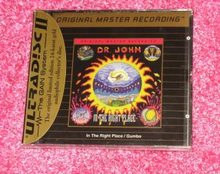 DR JOHN   Gumbo / In the Right Place MFSL Gold Disc CD SS New Orleans