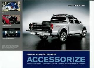 2010 Nissan Frontier Accessories Brochure RARE 1 Pager