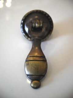 Vintage NOS Drop Door Pulls Antique English Brass Knobs Drawer Handles