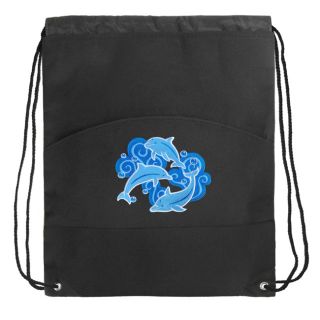 Fantastic Dolphin Drawstring Bag Cinch Bags Backpack Best Dolphins