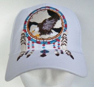 Eagle Hat Baseball Cap Dream Catcher Feathers Native Indian Chapeau