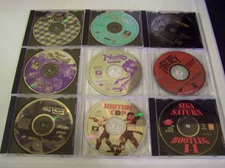 Lot of Eight Vintage Sega Saturn and One Dreamcast Games