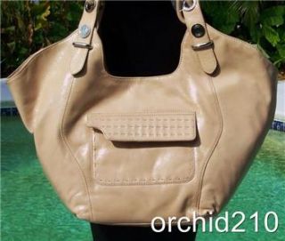 DONALD PLINER ~$445 ~GLOSSY CALF LEATHER~ PURSE~ HAND BAG NWT ~DOUBLE
