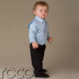 Pageboy Outfits for Wedding Black Blue Prom Suit