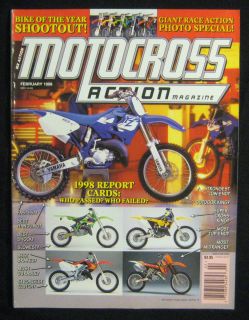 Motocross Action Magazine February 1998 MXA 125 Shootout