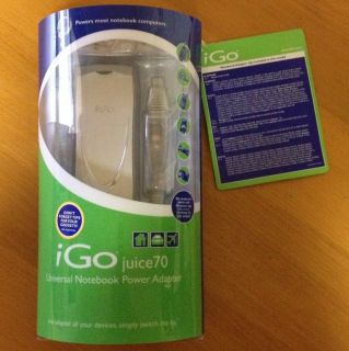 iGo JUICE70 70W Universal Home Auto Notebook AC DC Adapter New in Box