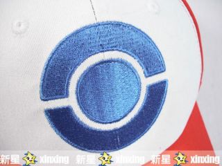 Pokemon Ash Ketchum Costume Cosplay Hat Visor Cap Blue