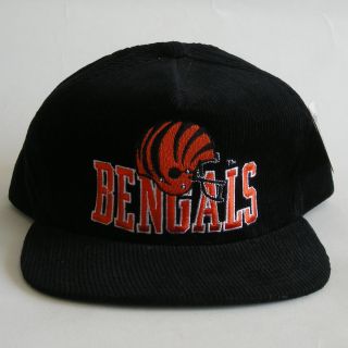   BENGALS Rare Vintage Snapback Cap Hat Corduroy 8 90s Drew Pearson