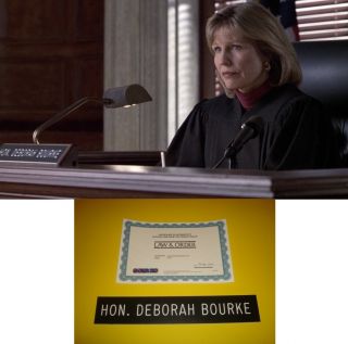 Law Order Donna Hanover Judge Deborah Bourke Screen Used Nameplate
