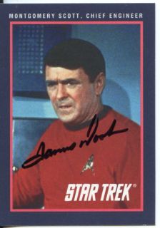 James Doohan 1991 Star Trek Trading Card Autographed