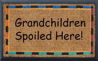 Door Mat Grandchildren Spoilt Here Doormat