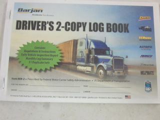 009 2 Barjan Truck Drivers 2 Copy Log Book 31 Duplicate Sets Summary