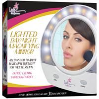 Lighted Make Up Mirror Day Night 3X 1x Magnification