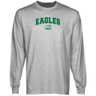 Eastern Michigan Eagles Ash Logo Arch Long Sleeve T Shirt