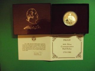 1982 s Proof George Washington 250th Anniversary Silver Half Dollar