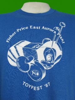 Vtg 80s Fisher Price East Aurora Plant Toyfest 1987 Screen Stars T