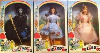 New The Wizard of oz Barbie Dorothy Wicked Witch Glinda Retro RARE 3