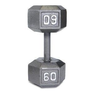 2X Cap Barbell Solid Hex Single Dumbbell Weight 10 lb Pound Exercise