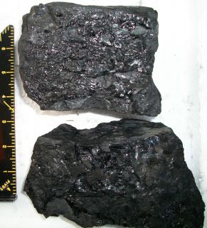 Lump2 of Anthracite Coal 2lb 13.5 ounces (Box Bituminous Landscaping