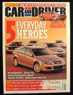  Car and Driver Magazine February 2006 Mercedes S550