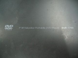 Durabrand Dur 1700 Portable DVD Player 7 TFT Monitor