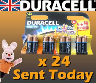 24 Duracell AA Ultra Batteries Battery Duracel Alkaline