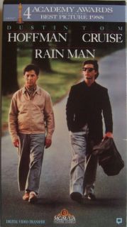 1988 Rain Man VHS Movie Video Tape Dustin Hoffman Tom Cruise LK New