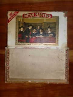 VERY RARE Dutch Masters Wood Wooden Cigar Box Perfectos Claro Label PA